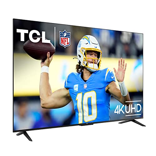 TCL 43-Inch Class S4 4K LED Smart TV with Roku TV (43S450R, 2023 Model), Dolby Vision, HDR, Dolby Atmos, Works with Alexa, Google Assistant and Apple HomeKit Compatibility, Streaming UHD Television