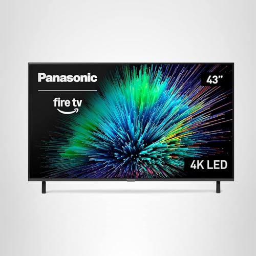 Panasonic W70 Series (2025 Model) 43" LED 4K Ultra HD Smart Fire TV, Press & Ask Alexa, Apple AirPlay, HDR10+, HDMI 2.1, and Bluetooth Support - 43W70BP
