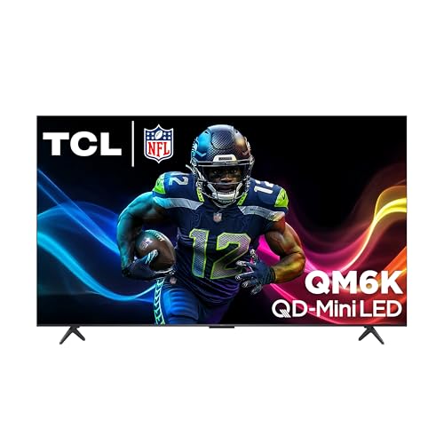 TCL 55 Inch Class QM6K Series | Mini LED QLED 4K HDR | 55QM6K, 2025 Model | 120HZ-144HZ High Brightness Smart Google TV Dolby Atmos Onkyo Audio | Voice Remote Alexa Gaming Streaming Television