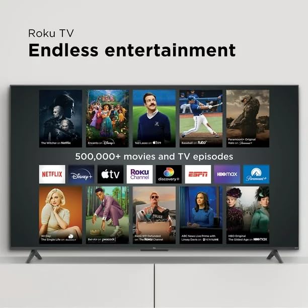 TCL 43S451 43" Class 4 Series 4K UHD HDR LED Smart Roku TV Works with Siri, Alexa, and Hey Google (Renewed)
