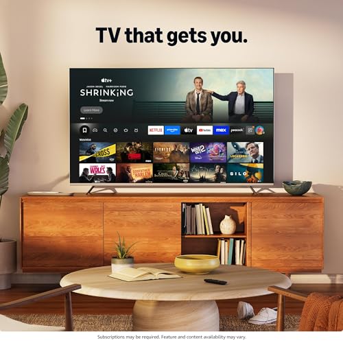 Hisense 55" Class U6 Series Mini-LED 4K UHD Smart Fire TV (55U65QF, 2025 Model) - QLED, Native 144Hz, HDR10+, Dolby Vision IQ, Dolby Atmos, Game Mode Pro, ALLM, Alexa Built in, Black