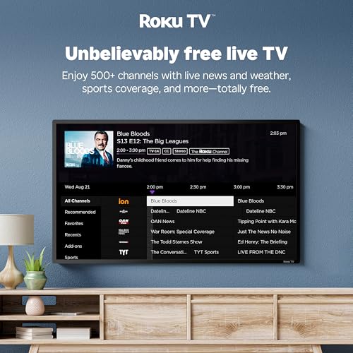 Hisense 32-Inch Class A4 Series HD 720p Smart Roku TV with Alexa Compatibility (32A4HNR) - Dolby Audio, Slim Bezel Design, Google Assistant