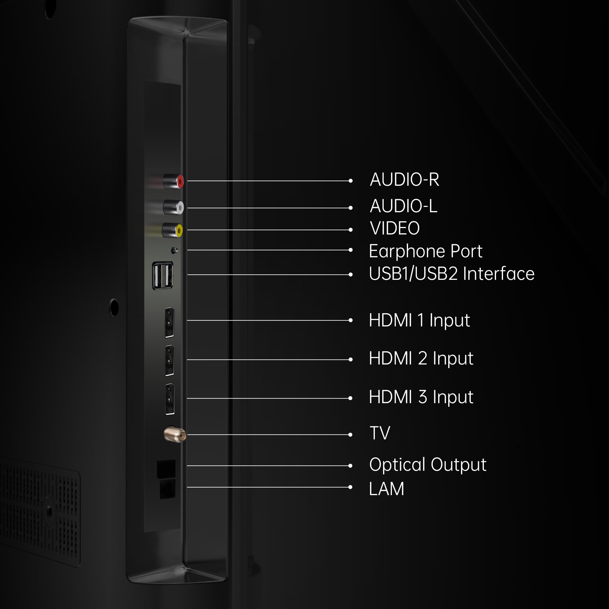 HORION 43 inch Smart TV, 4K UHD LED TV with WebOS 22, Ultra Slim Television with Mega Contrast, HDR10, Dolby Audio - Streaming Live, Bluetooth, Hdmi, WiFi ((P6D Series, 2025)