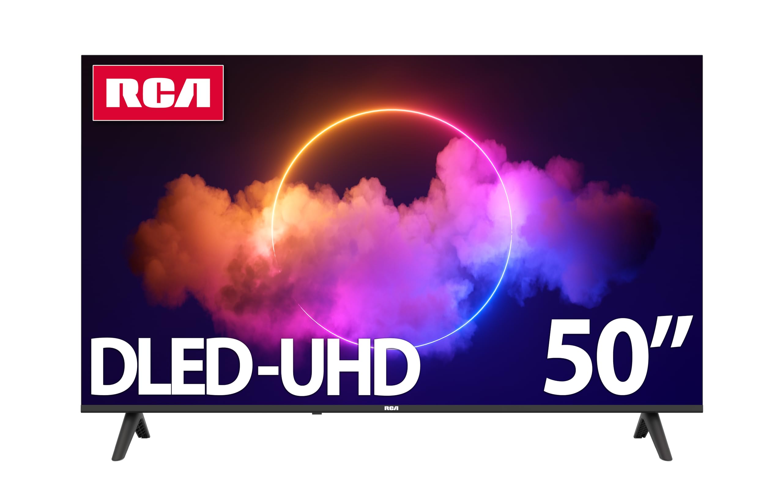 RCA 50-Inch UHD Smart Google TV, Frameless LED Display with HDR10, Wi-Fi and Bluetooth, Google Assistant Built-in, Compatible with Alexa