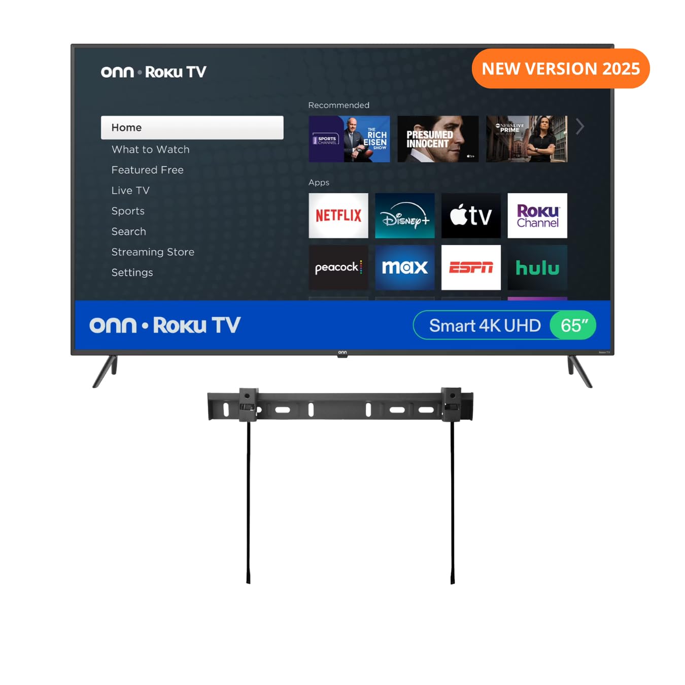 65 InchTV + Wall mount