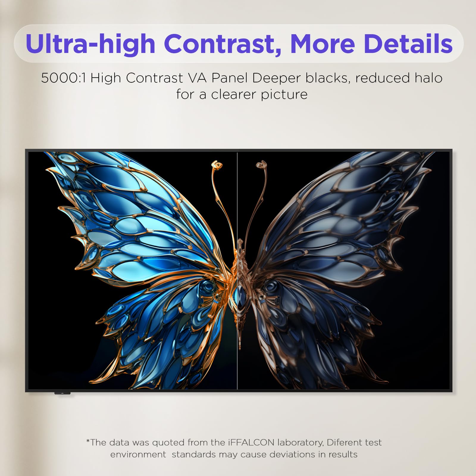 iFFALCON 55-Inch Class QLED 4K Smart TV, Ultra-Slim Picture Frame TV, 144Hz, HDR, Art Mode w/AI Art, Wide Color Gamut, Dolby Vision IQ, Dolby Atmos, Google Assistant Voice Remote(55F75, 2025 Model)