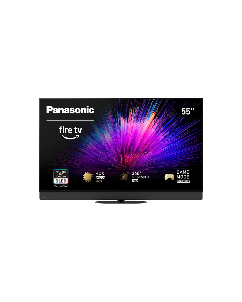 Panasonic Z95 Series (2025 Model) 55-inch OLED 4K Ultra HD Smart Fire TV, HDR10+ Adaptive, Dolby Vision IQ, 360 Soundscape Pro, 144Hz Refresh Rate and Hands-Free Alexa - 55Z95BP