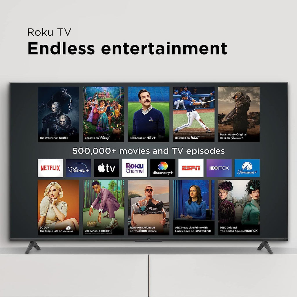 TCL 43" Class 4-Series 4K UHD HDR Smart Roku TV – 43S455