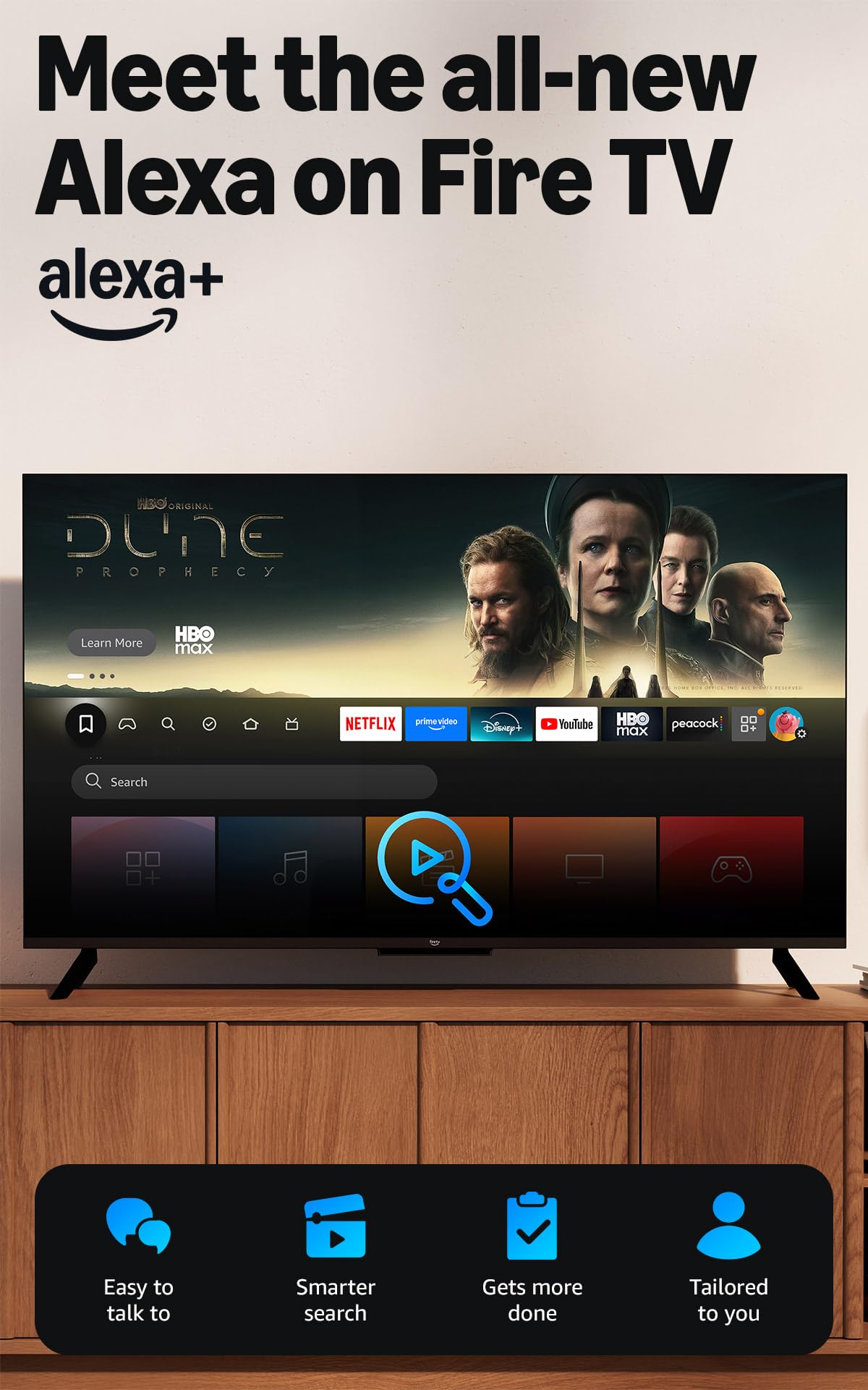 Amazon Fire TV 32" 2-Series (newest model), HD smart TV with Alexa Remote, fast streaming, Dolby Audio, Ambient Experience, free and live TV