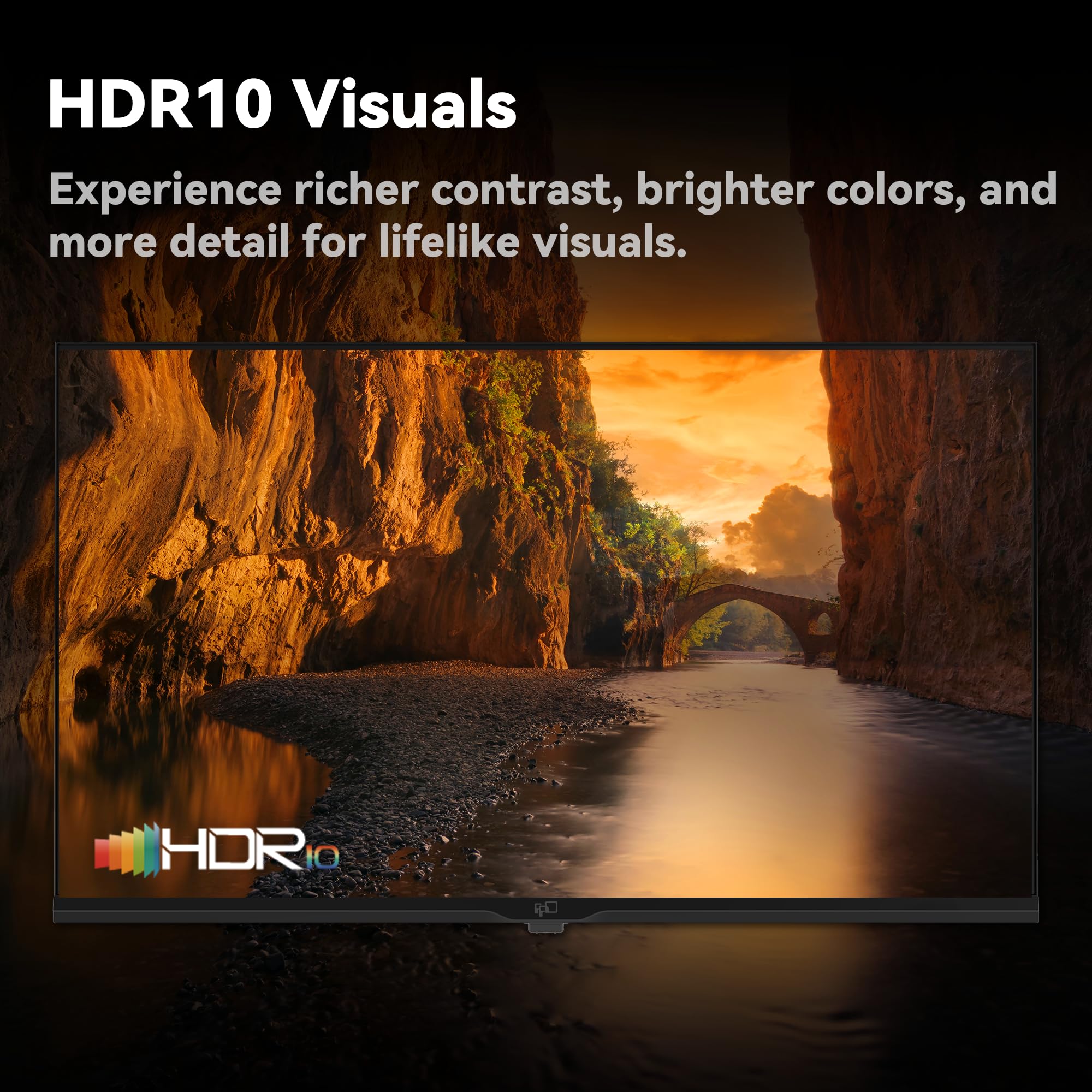 FPD 43 Inch Smart TV, 4K UHD LED Flat Screen Google TV with Google Cast, Bluetooth, HDMI, Streaming Live, HDR 10, Dolby Vision, Ultra Slim Television(Canvas-Series, CG43-C3, 2025)