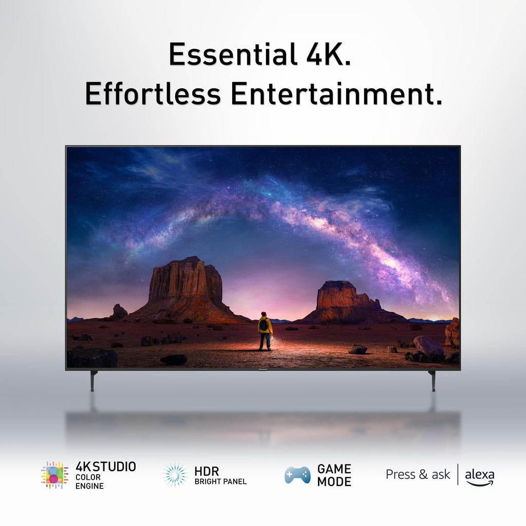 Panasonic W70 Series (2025 Model) 43" LED 4K Ultra HD Smart Fire TV, Press & Ask Alexa, Apple AirPlay, HDR10+, HDMI 2.1, and Bluetooth Support - 43W70BP