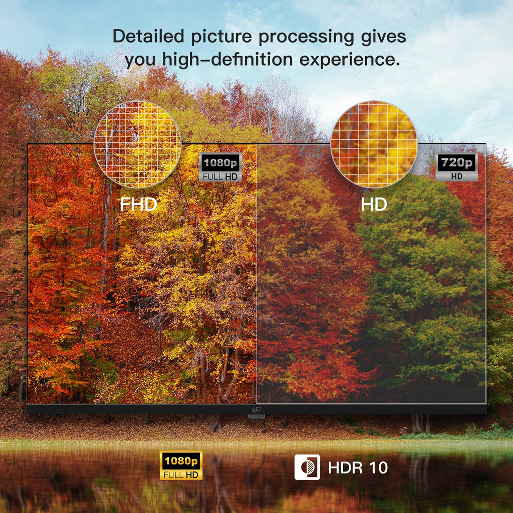 FPD 40-inch Smart TV, 1080p Full HD Google TV with Google Play Built-in Google Cast, HDR 10, Dolby Audio, Voice Remote, Stream Live Television (Palette-Series, CG40-P3, 2025 Model)