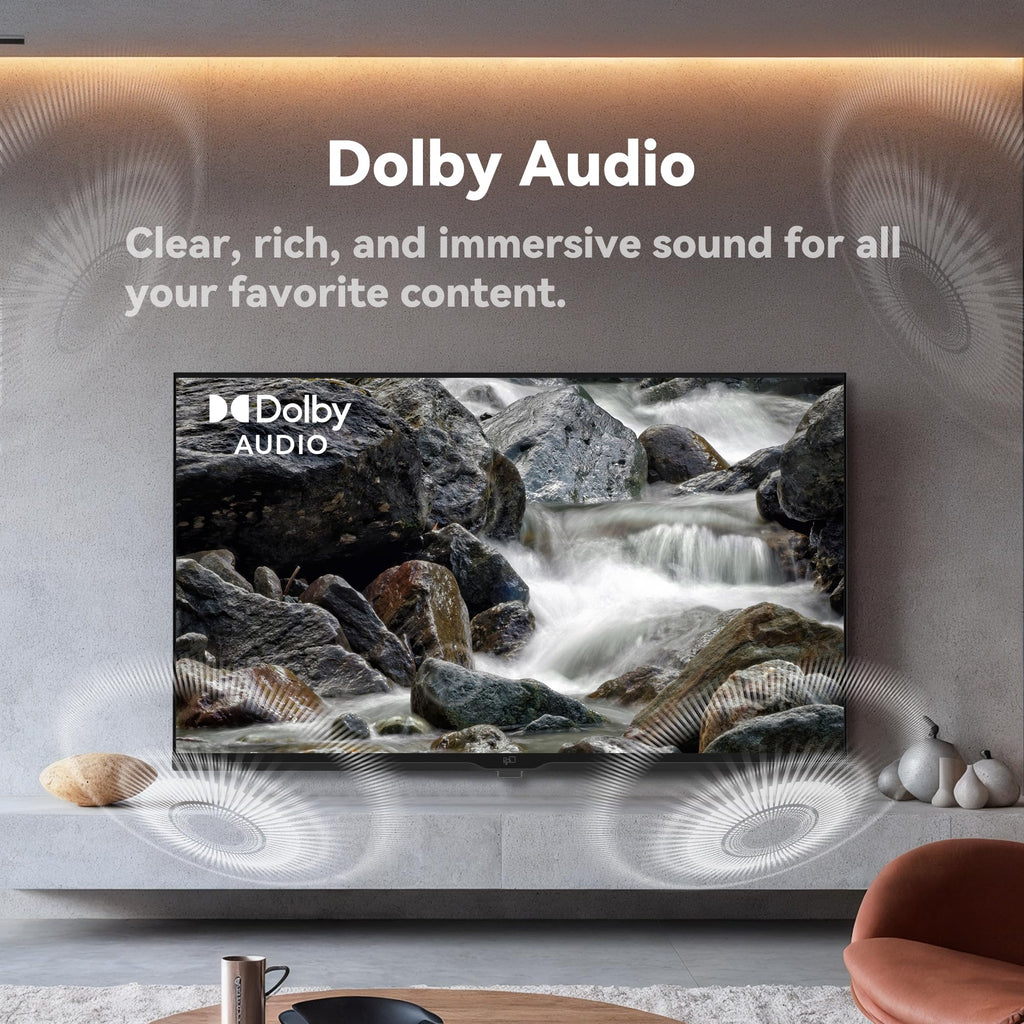 FPD 40-inch Smart TV, 1080p Full HD Google TV with Google Play Built-in Google Cast, HDR 10, Dolby Audio, Voice Remote, Stream Live Television (Palette-Series, CG40-P3, 2025 Model)