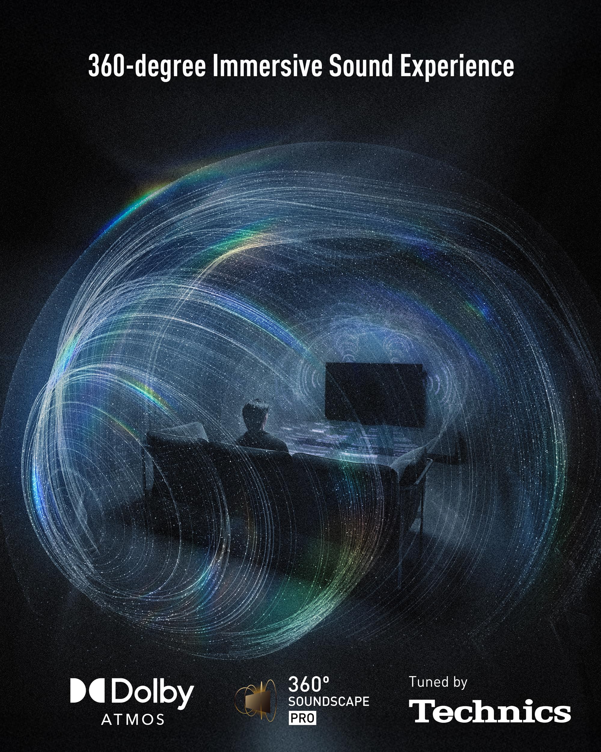 Panasonic Z95 Series (2025 Model) 55-inch OLED 4K Ultra HD Smart Fire TV, HDR10+ Adaptive, Dolby Vision IQ, 360 Soundscape Pro, 144Hz Refresh Rate and Hands-Free Alexa - 55Z95BP